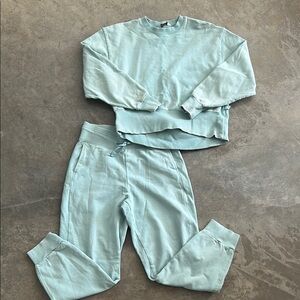 Mint Green Sweatshirt and Joggers Set